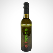 Load image into Gallery viewer, Lemon Pepper Infused Olive Oil 375 ml (12 oz) Bottle
