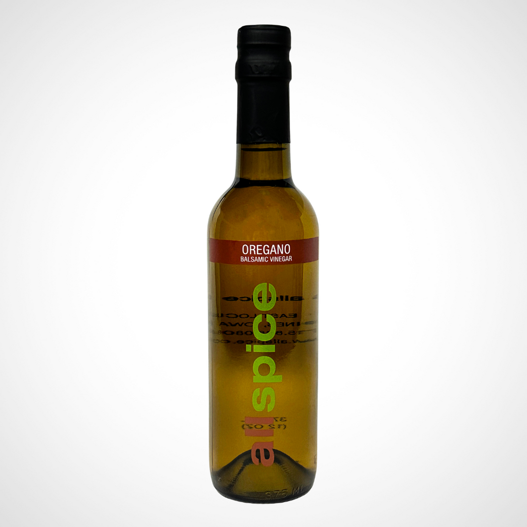 Oregano White Balsamic Vinegar 375 ml (12 oz) Bottle