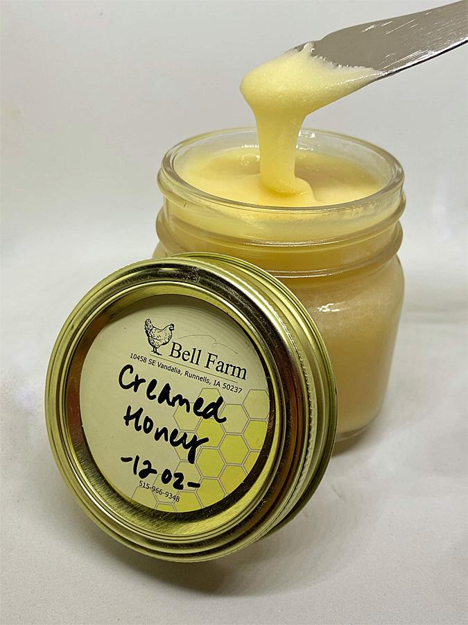 Bell Farm Creamed Honey 12 oz jar
