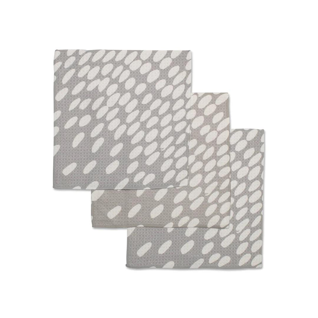 Geometry Dishcloth: Spotted Grey